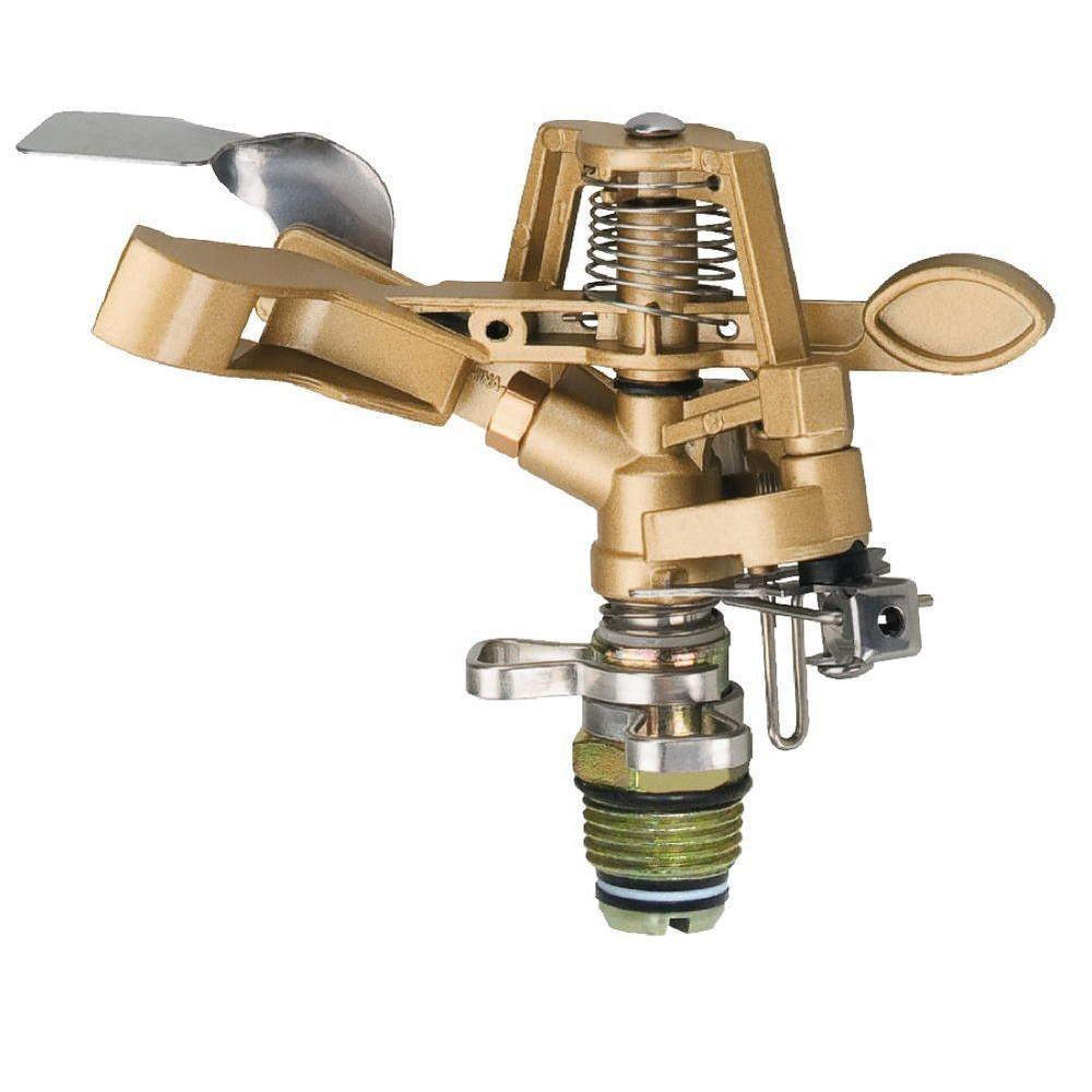 Metall-Dreibein-Garten-Wasser-Impulsregner,Gartensprinkler aus Metall mit Stativ