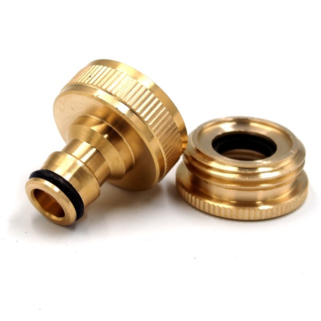 Brass 3/4 inch&1 inch garden hose tap connector,Brass 3/4"~1" female thread tap connector