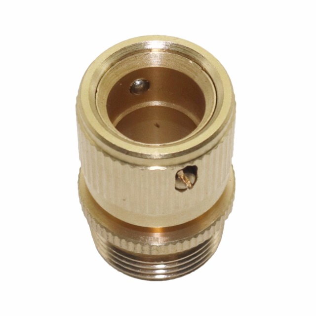 3/4" male brass garden hose quick connector,Brass 3/4" male thread quick connector