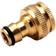 Brass 1/2 inch 3/4 inch garden hose tap connector,Brass 1/2“~3/4” garden hose adapter