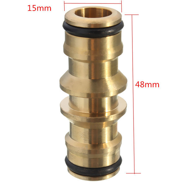 Brass 2-way garden hose fitting,brass 2 way tap connector