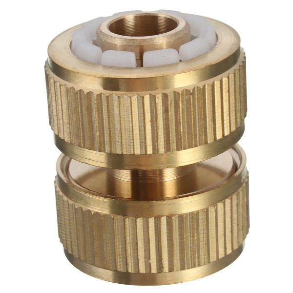 Reparador de mangueira de jardim de latão de 1/2",Reparador de mangueira de jardim de latão de 1/2"