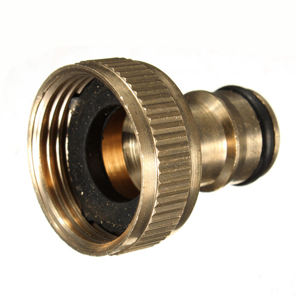 Messing 3/4" Gartenschlauchhahnanschluss,Kupferner 1/2"~3/4" Gartenschlauchadapter