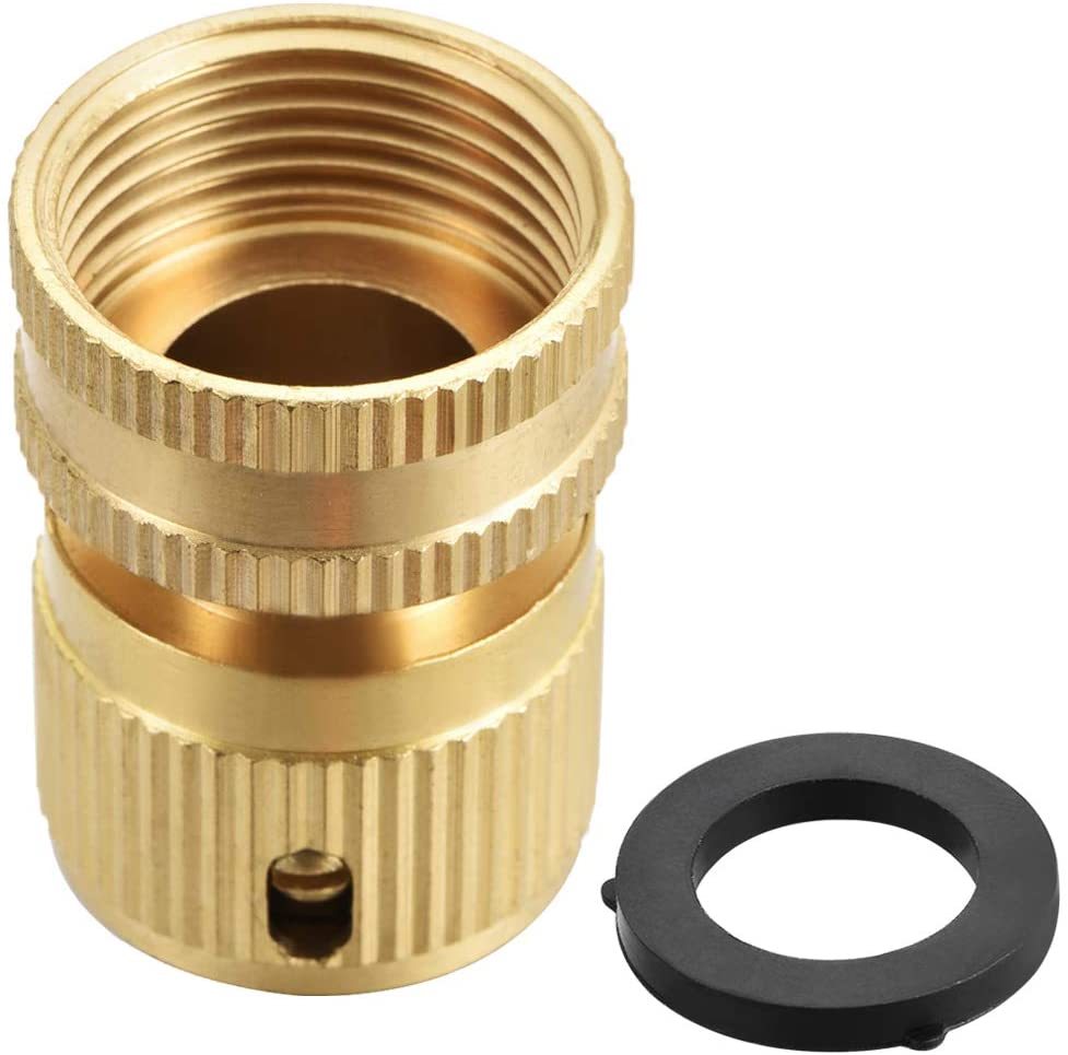 Conector rápido para mangueira de jardim fêmea de 3/4 de polegada,Conector rápido fêmea de latão de 3/4"