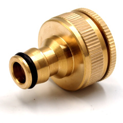 Brass 3/4 inch&1 inch garden hose tap connector,Brass 3/4"~1" female thread tap connector