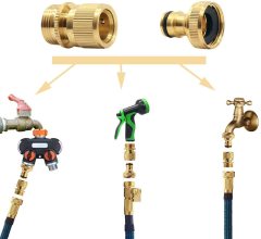 3/4" male brass garden hose quick connector,Brass 3/4" male thread quick connector