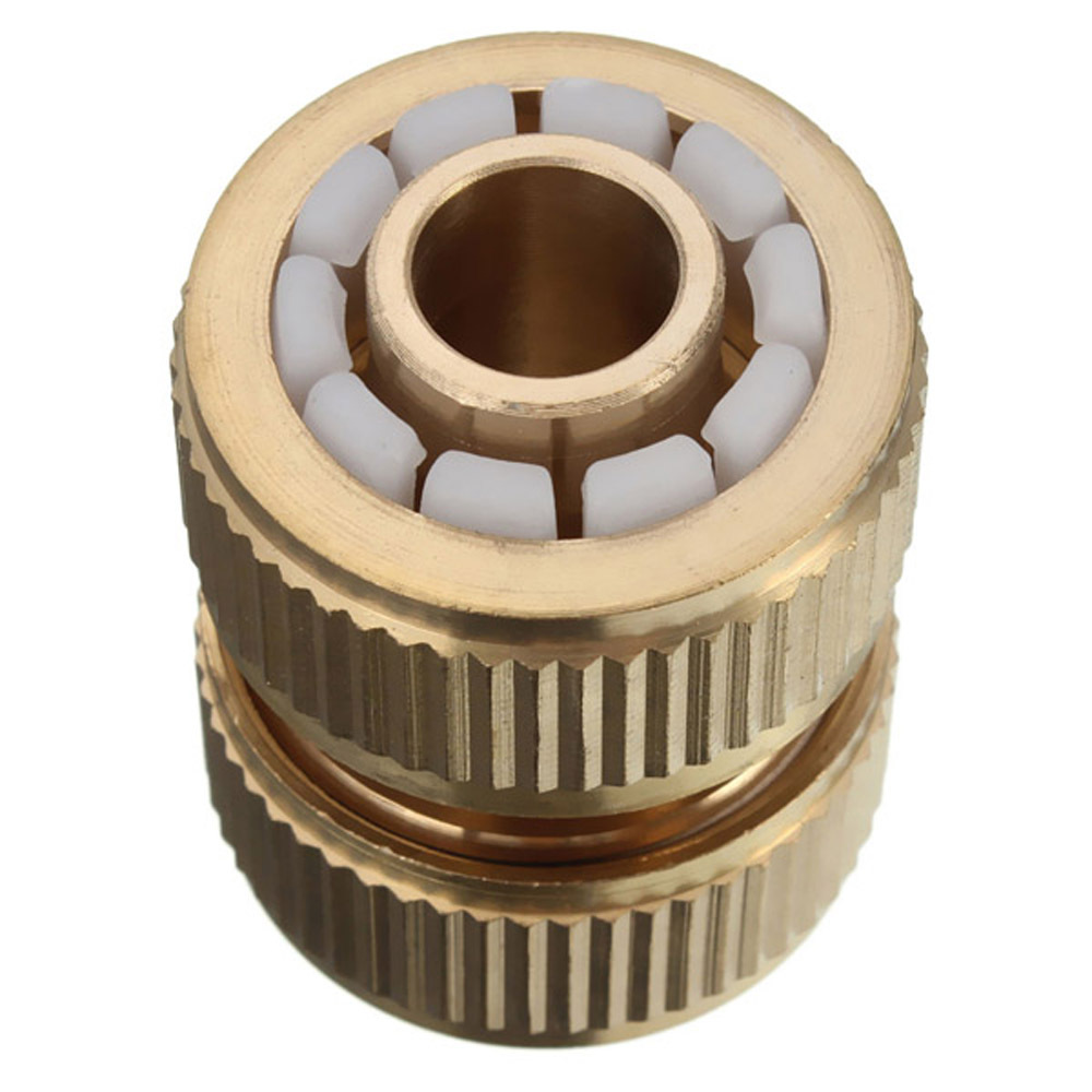 Reparador de mangueira de jardim de latão de 1/2",Reparador de mangueira de jardim de latão de 1/2"