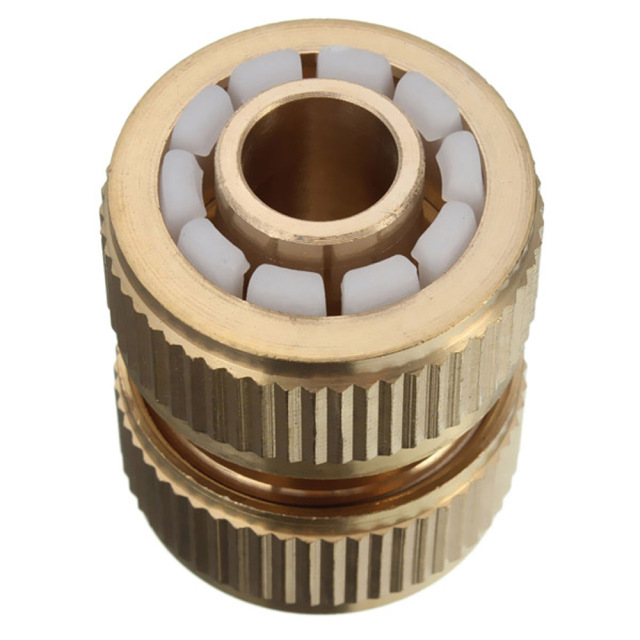 Reparador de mangueira de jardim de latão de 1/2",Reparador de mangueira de jardim de latão de 1/2"