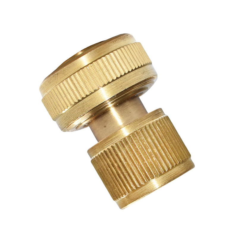 Brass 3/4 inch garden hose quick connector,Copper 19MM garden hose quick connector