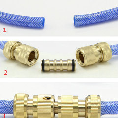 2-Wege-Gartenschlauchanschluss aus Messing,Messing-2-Wege-Hahnverbinder