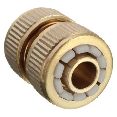 Reparador de mangueira de jardim de latão de 1/2",Reparador de mangueira de jardim de latão de 1/2"