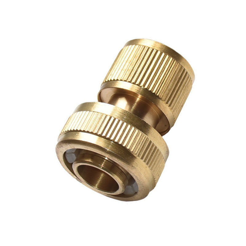 Brass 3/4 inch garden hose quick connector,Copper 19MM garden hose quick connector