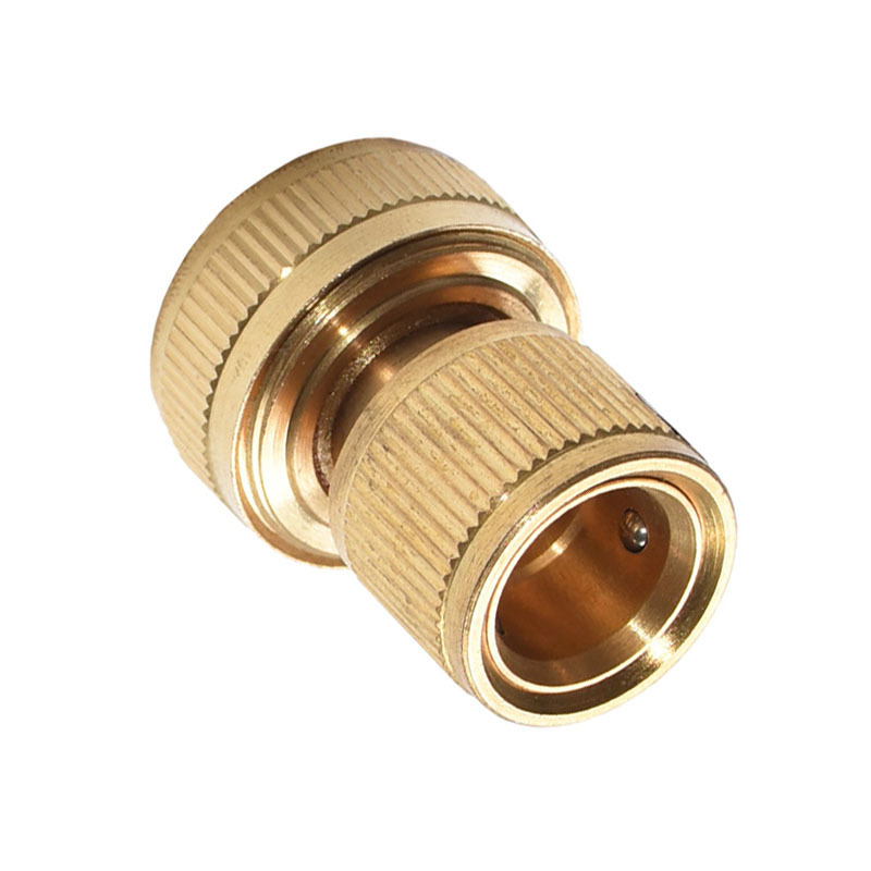 Brass 3/4 inch garden hose quick connector,Copper 19MM garden hose quick connector