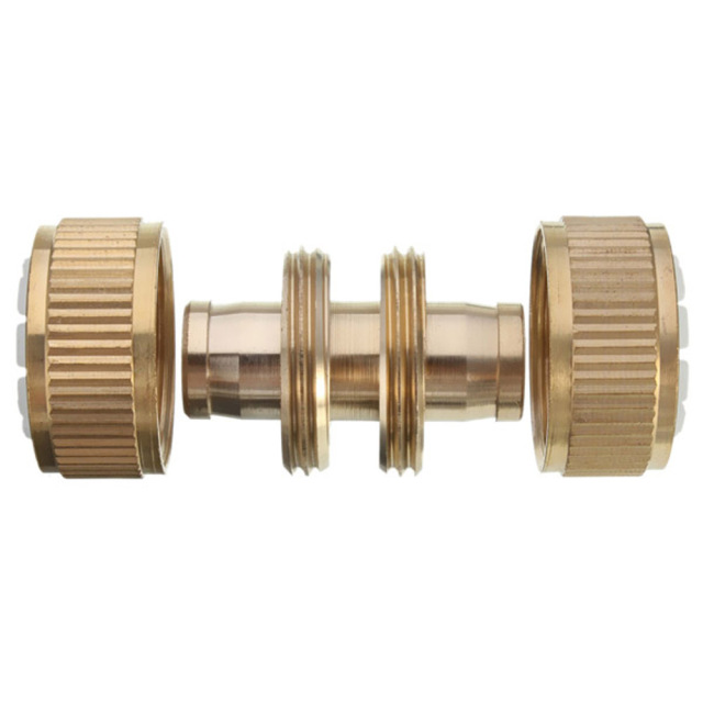 Reparador de mangueira de jardim de latão de 1/2",Reparador de mangueira de jardim de latão de 1/2"