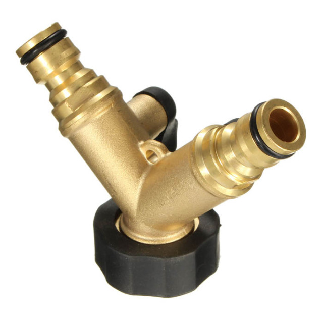 Brass 2-way garden hose splitter,garden hose splitter,brass 2 way garden splitter,water splitter