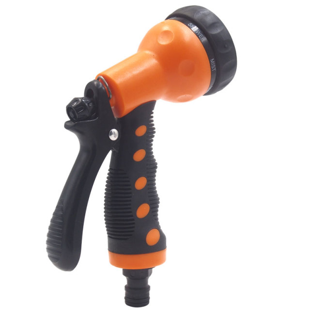 Plastic 7 Pattern Trigger Nozzle Set,Plastic multi-function garden water nozzle set