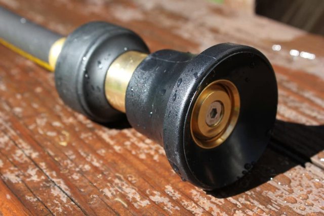 Hochleistungs-Gartendüse im Feuerwehrmann-Stil,Hochleistungs-Schlauchdüse aus Messing im Feuerwehrmann-Stil