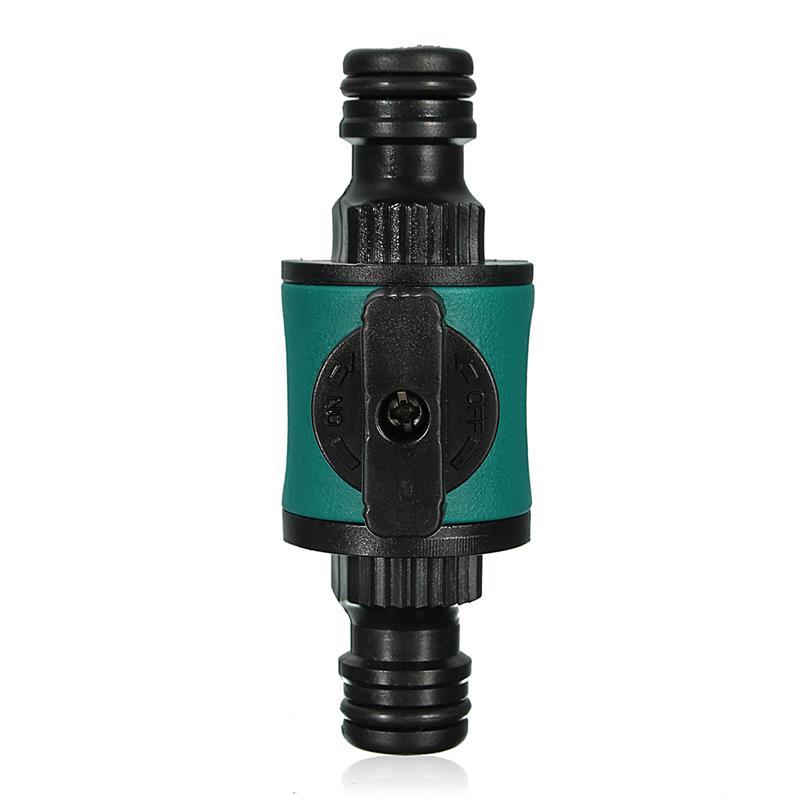 Conector de 2 vias para mangueira de jardim com válvula,Reparador de mangueira de jardim com válvula de corte