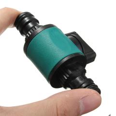 Conector de 2 vias para mangueira de jardim com válvula,Reparador de mangueira de jardim com válvula de corte