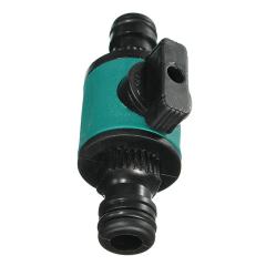 Conector de 2 vias para mangueira de jardim com válvula,Reparador de mangueira de jardim com válvula de corte