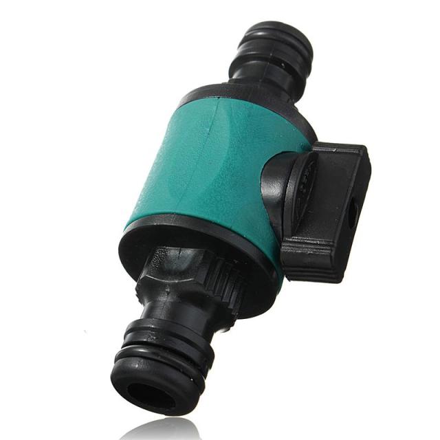 Conector de 2 vias para mangueira de jardim com válvula,Reparador de mangueira de jardim com válvula de corte