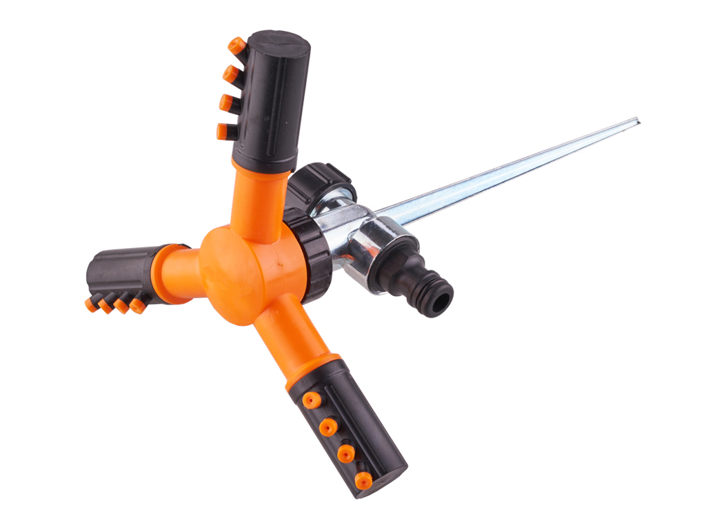 Garden Water Lawn Sprinkler With Metal Spike,Plastic Sprinkler With Metal Spike