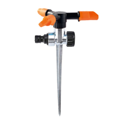 3-Arm-Kreiselregner aus Kunststoff mit Metallspitze,3-armiger Rasenschlauch-Sprühsprinkler aus Kunststoff