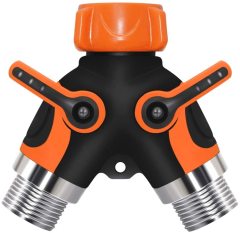2-Wege-Gartenwasserschlauch-Verteiler aus Kunststoff,Schlauchverteiler, Wasserhahnadapter, Gartenschlauchverteiler, Gartenschlaucharmaturen, Wasserschlauchadapter, 2-Wege-Schlauchverteiler, Wasserschlauchverteiler, Schlauchkupplung