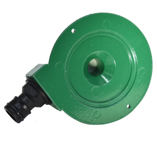 Stationärer Wassersprinkler aus Metallkreis für den Garten,Runder Rasensprenger aus Metall