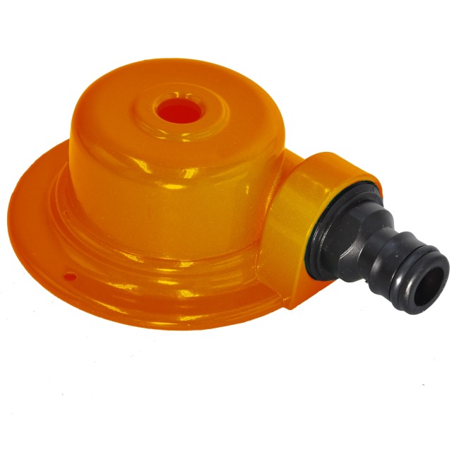 Stationärer Wassersprinkler aus Metallkreis für den Garten,Runder Rasensprenger aus Metall