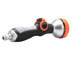 Multi-pattern garden water hose nozzle,Plastic 8-pattern thumb valve nozzle