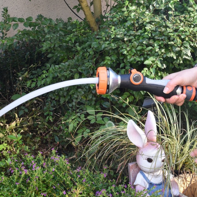Gartenwasserschlauchdüse mit mehreren Mustern,Garten-Wassersprühdüse mit Daumenventil aus Kunststoff