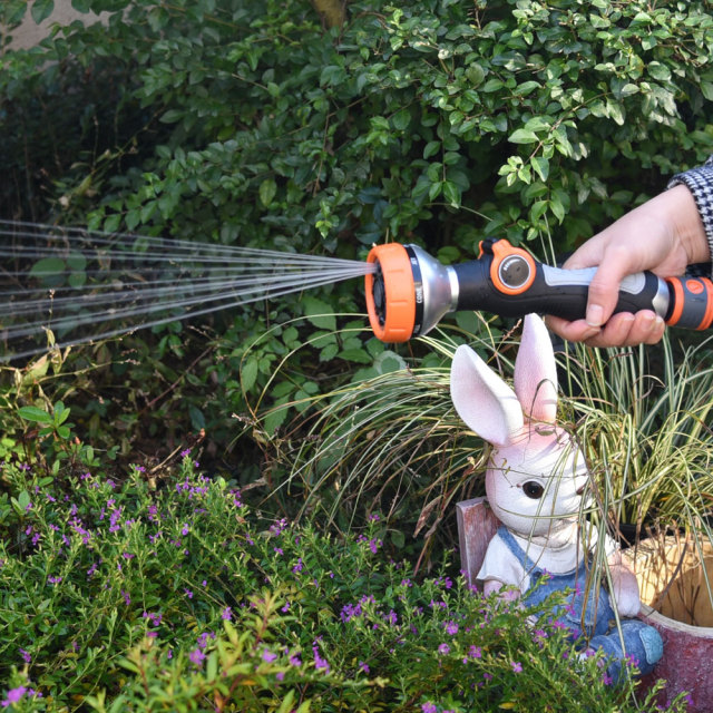 Gartenwasserschlauchdüse mit mehreren Mustern,Garten-Wassersprühdüse mit Daumenventil aus Kunststoff