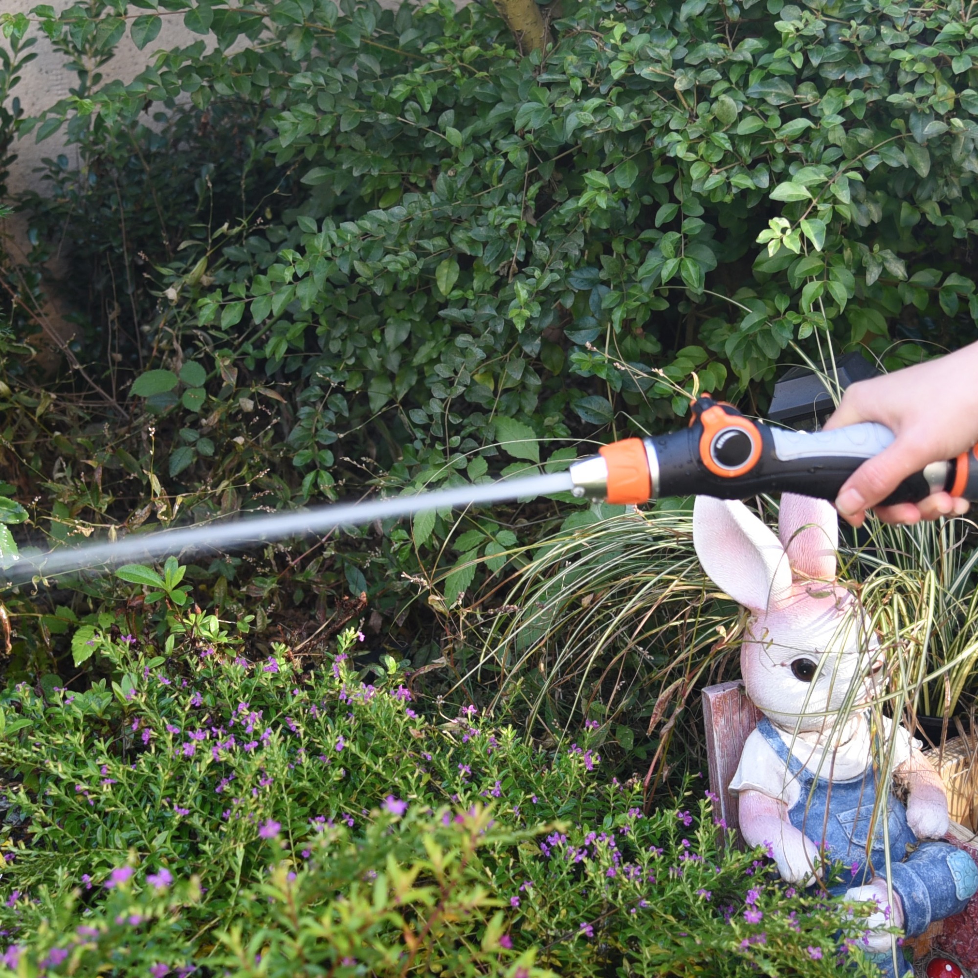 Boquilla giratoria para manguera de jardín de China,Boquilla pulverizadora de agua potente de plástico para jardín