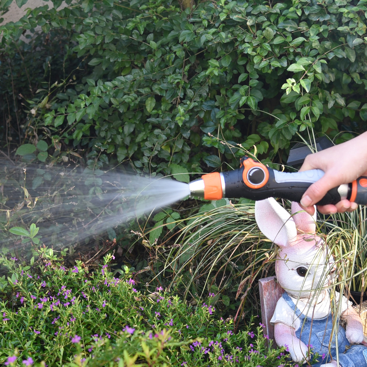 Boquilla giratoria para manguera de jardín de China,Boquilla pulverizadora de agua potente de plástico para jardín
