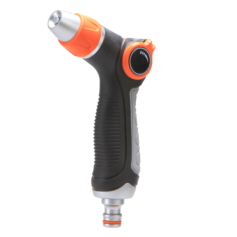 Thumb Valve Portable Garden Water Nozzle,Plastic adjustable garden spray nozzle with thumb valve
