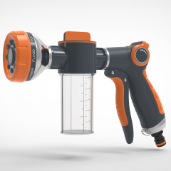 Gartenseifenwasser-Sprühpistole aus Kunststoff,Gartenseifenwasser-Sprühpistole mit 8 Mustern