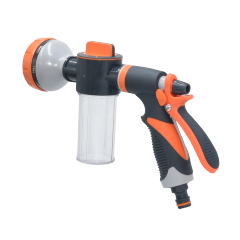 Garten-Sprühpistole aus Kunststoff mit 8 Sprühmustern für Seifenwasser,8-Muster-Gartenseifenwasser-Sprühpistole