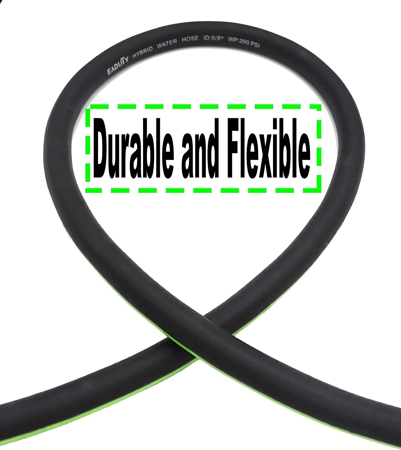 5/8" heavy duty garden water hose pipe,5/8" heavy duty garden water hose pipe with brass connector and kink protector