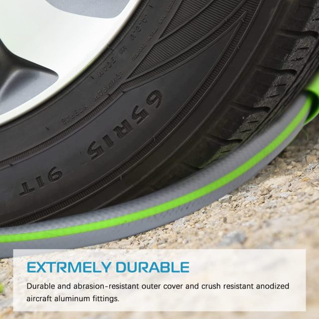 5/8"Graden-Wasser-Hochleistungsschlauch,5/8" Gartenwasser-Hochleistungsschlauch mit Messing-Schlauchanschluss und Knickschutz