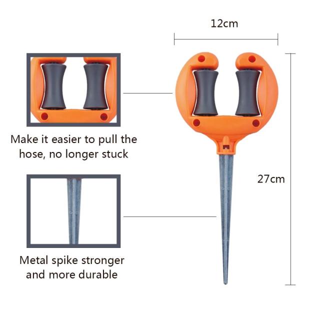 Plastic garden hose guide,Metal garden hose guide with spike