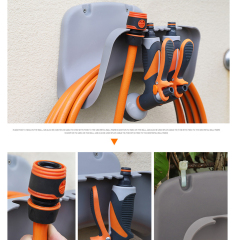 Plastic 30M garden water hose wall mount holder,Plastic 30M wall mountain garden hose hanger