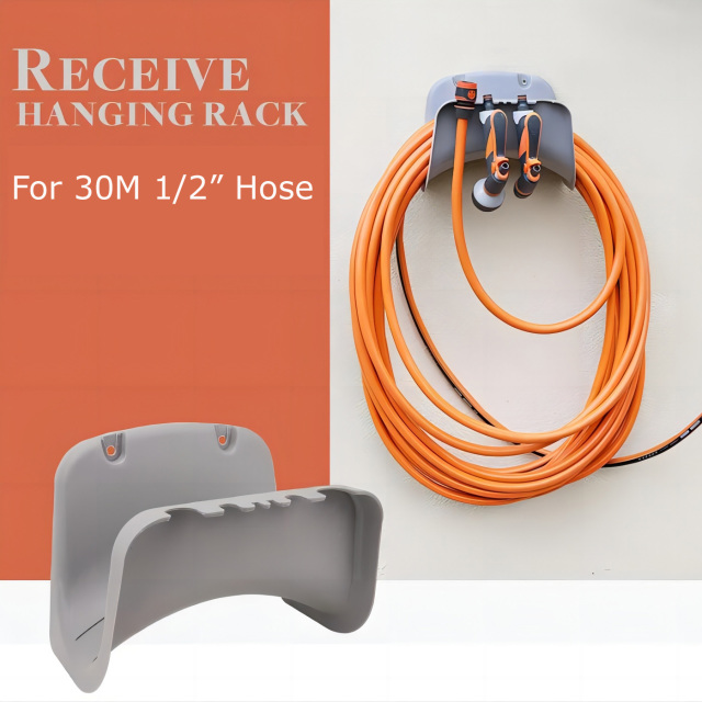 Plastic 30M garden water hose wall mount holder,Plastic 30M wall mountain garden hose hanger