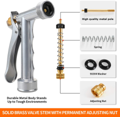 Heavy Duty Metal Rear-Trigger Water Spray Gun,Heavy Duty Metal Rear-Trigger Water Spray Gun