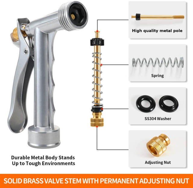 Heavy Duty Metal Rear-Trigger Water Spray Gun,Heavy Duty Metal Rear-Trigger Water Spray Gun