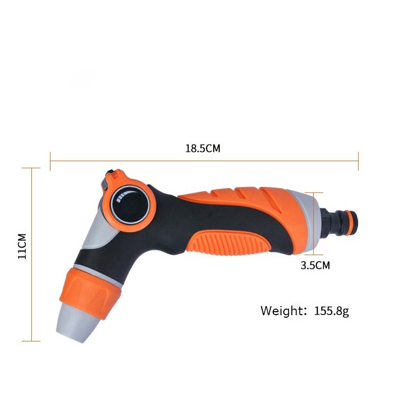 Thumb valve 2-way garden water spray gun,Plastic garden water spray gun nozzles with thumb valve