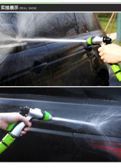Plastic 10 pattern garden hose nozzle,Plastic 2-way garden water hose nozzle with shut off