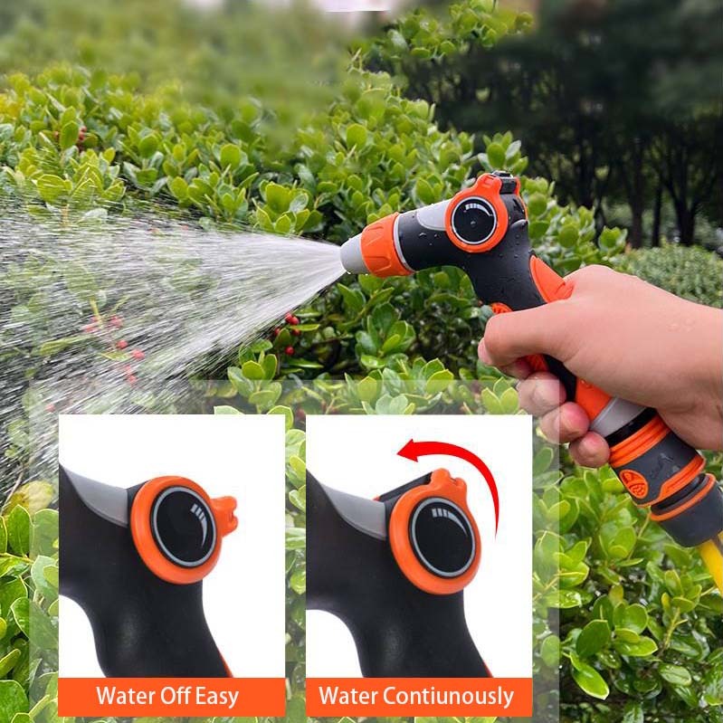 Thumb valve 2-way garden water spray gun,Plastic garden water spray gun nozzles with thumb valve