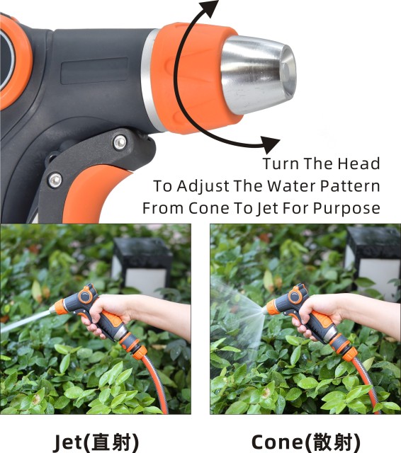 Plastic 2-way Garden Trigger Nozzle,Plastic multi-function Garden Trigger Nozzle