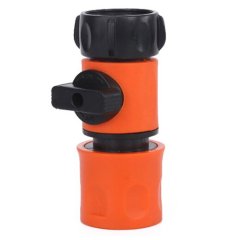 ガーデンホース メスネジクイックコネクタ バルブ付き,プラスチック製メス水ホース遮断バルブ